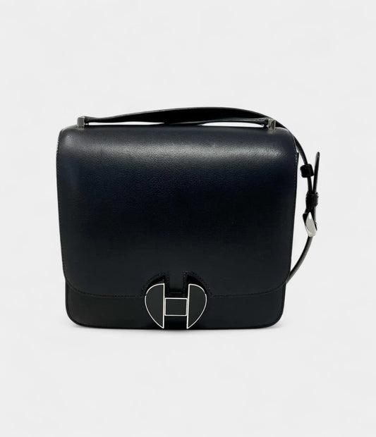 Hermès 2002 Black Leather Handbag