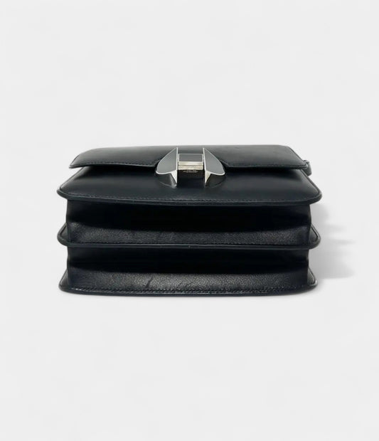 Hermès 2002 Black Leather Handbag