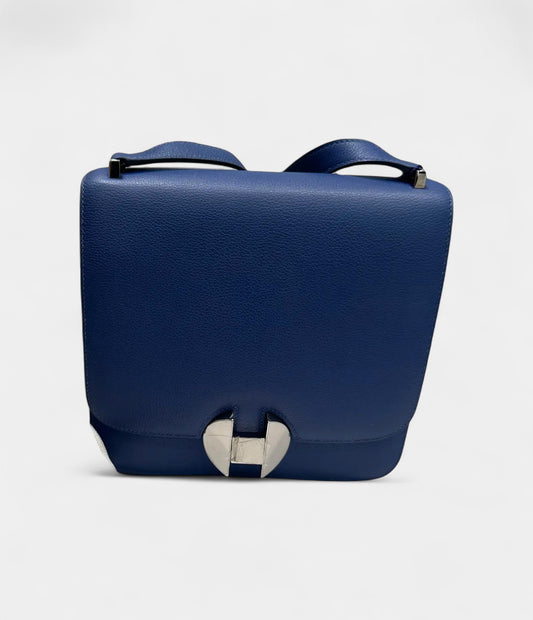 Hermès 2002 Blue Leather Handbag