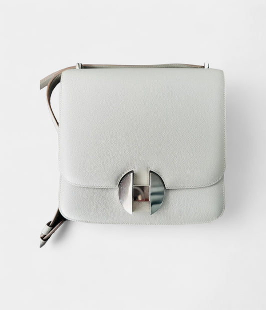 Hermès 2002 Grey Leather Handbag