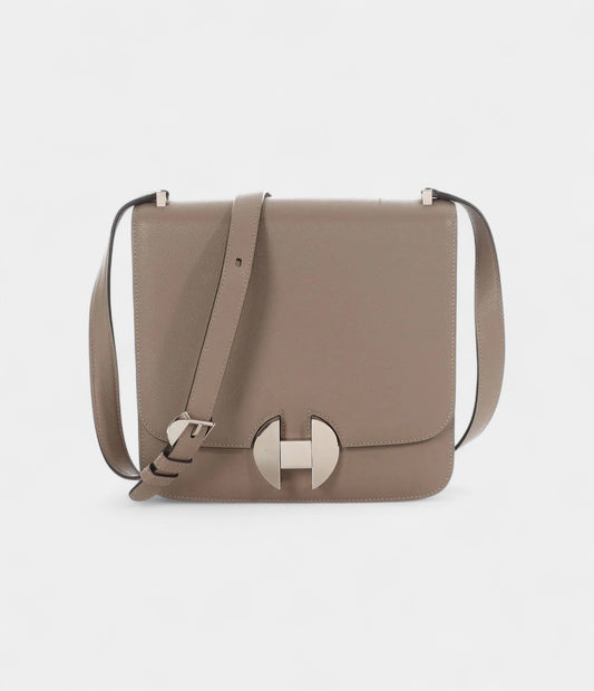 Hermès 2002 Grey Leather Handbag