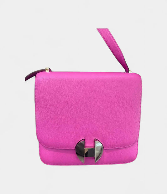 Hermès 2002 Pink Leather Handbag