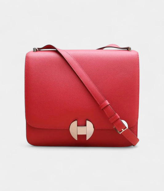 Hermès 2002 Red Leather Handbag