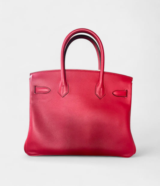 Hermes Birkin 30 Black Leather Handbag