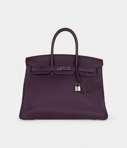 Hermès Birkin 35 Cassis Togo Palladium Hardware