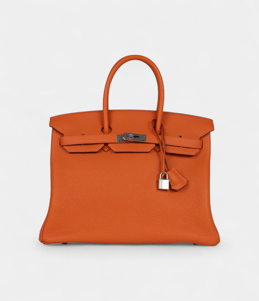 Hermès Birkin 35 Orange alladium Hardware