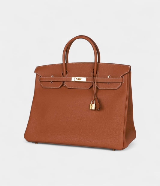 Hermes Birkin 40 Gold Togo Gold Hardware Madison Avenue Couture