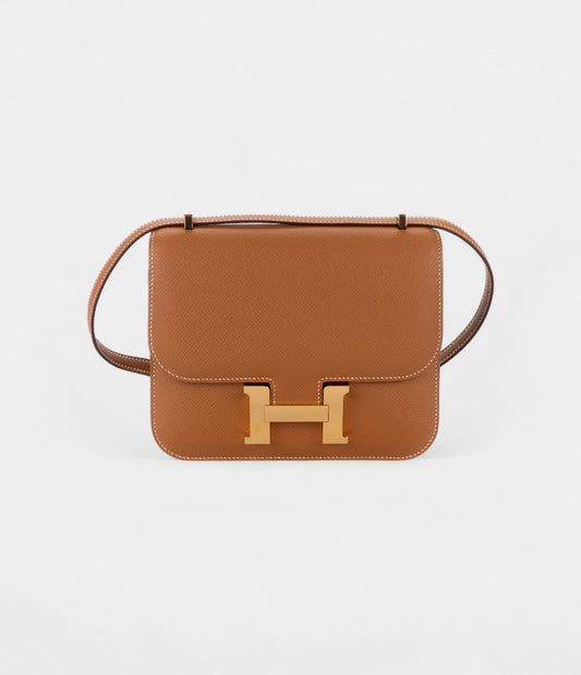 Hermès Constance 18 Gold Epsom Gold Hardware