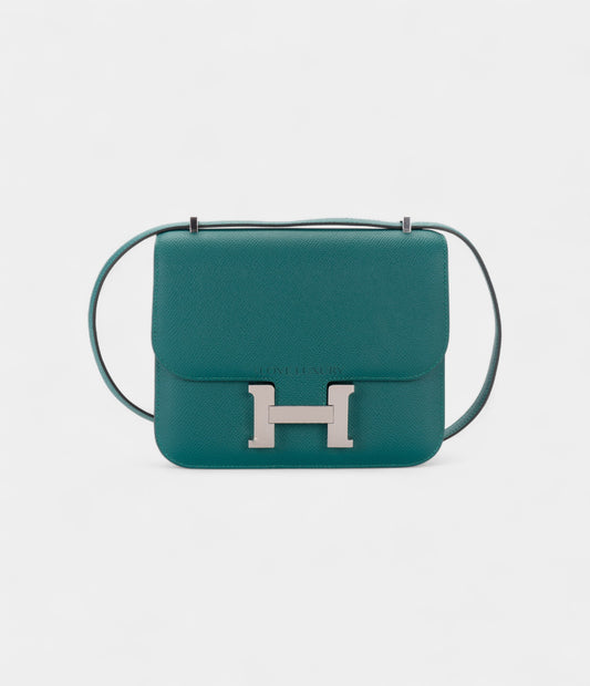 Hermès Constance 18 Vert Jade Epsom Palladium Hardware