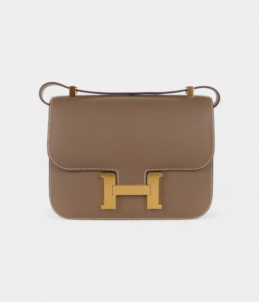 Hermès Constance 24 Etoupe Epsom Gold Hardware