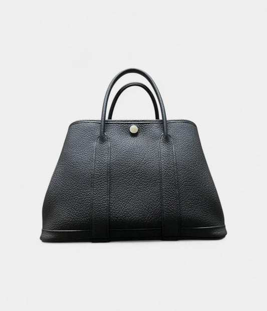 Hermès Garden Party Black leather Tote Bag