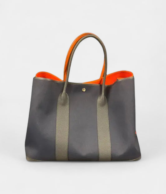 Hermès Garden Party Cloth Tote Elegance Multicolour Handbag
