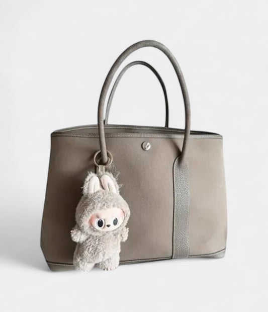 Hermès Garden Party Cloth Tote in Grey Bag