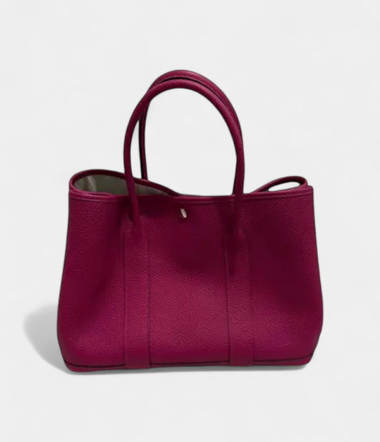 Hermès Garden Party Pink Leather Tote Bag