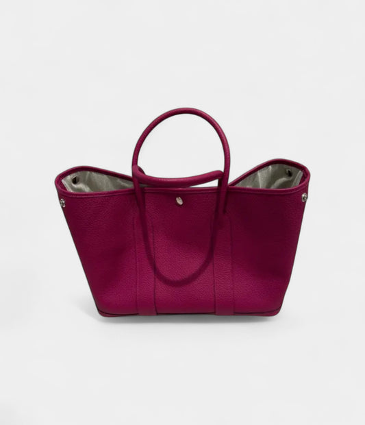 Hermès Garden Party Pink Leather Tote Bag