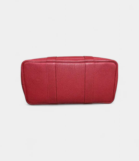 Hermès Garden Party Red Leather Bag