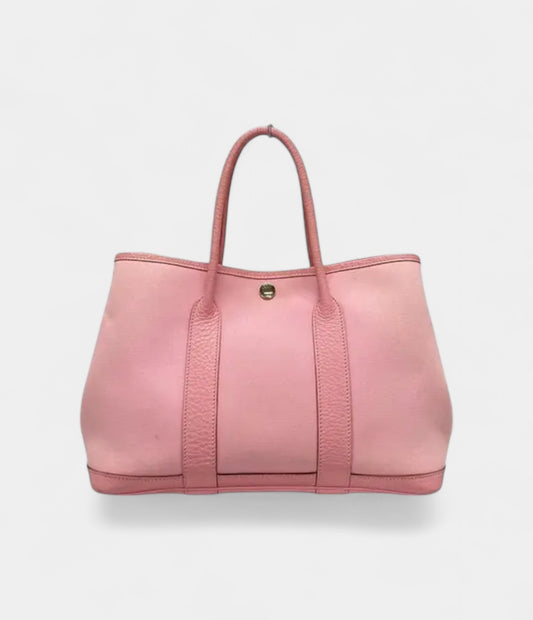 Hermes Garden party Pink Cloth Tote Bag