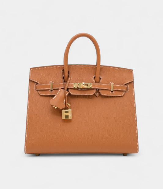 Hermès Gold Epsom Birkin 25 Sellier Gold Hardware