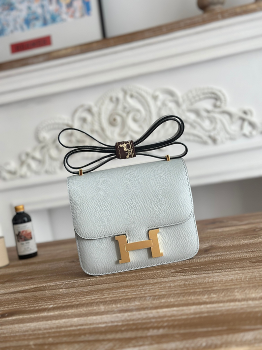 Hermès Constance 19cm: Holy Grail Blue