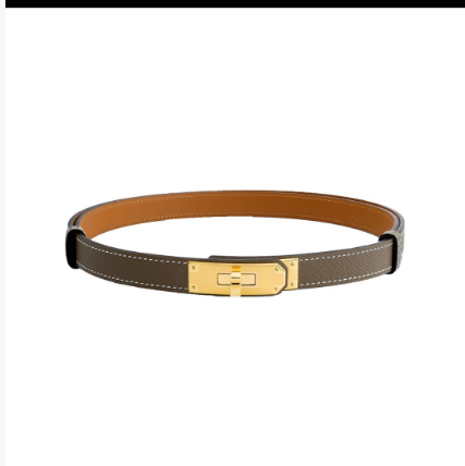 Hermès Grey Leather Belt Effortless Elegance in a Modern Neutral