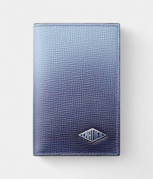 Cartier Losange 4 Credit Card Holder Deep Blue & Cloud Gray Calfskin