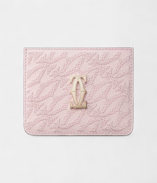 C de Cartier Simple Card Holder in Petal Pink