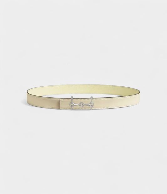 Effortless Elegance The Hermès Beige Leather Belt