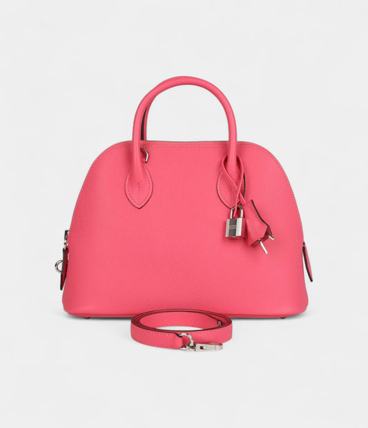 Hermès 1923 Bolide 25 Rose Azalee Epsom Palladium Hardware
