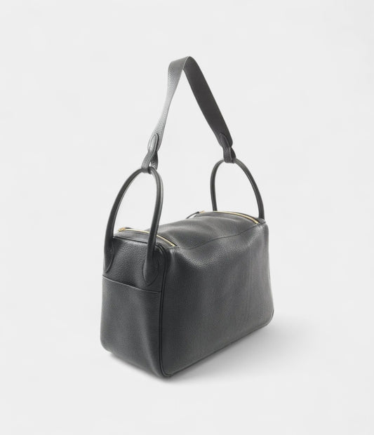 Hermès 2019 Lindy 30 Black Shoulder Bag