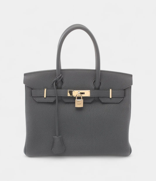 Hermès 2024 Birkin 30 Dark Grey Tote Bag