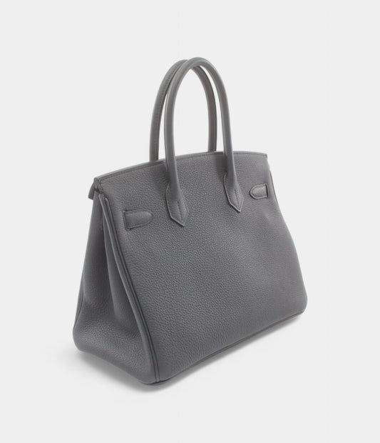 Hermès 2024 Birkin 30 Dark Grey Tote Bag