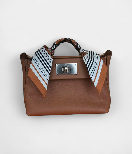 Hermes 24/24 Handmade in Camel & Never Worn Leather With Palladium Hardware