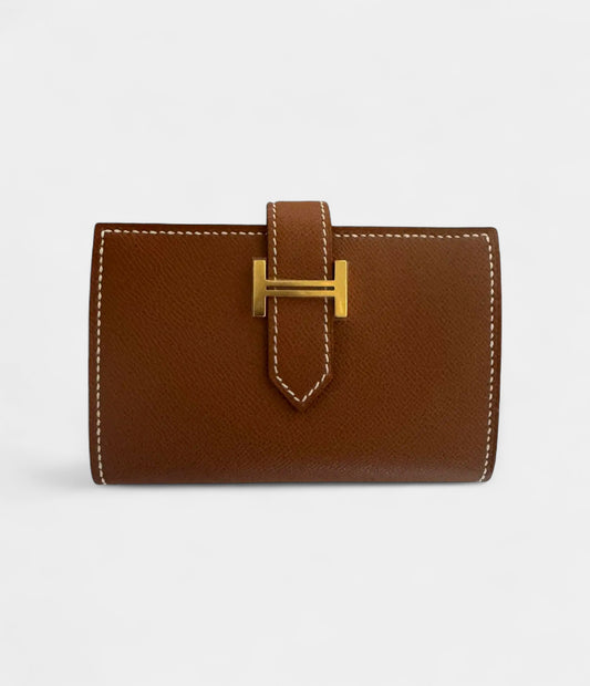 Hermès Béarn Leather Wallet in Brown Refined Simplicity in Luxurious