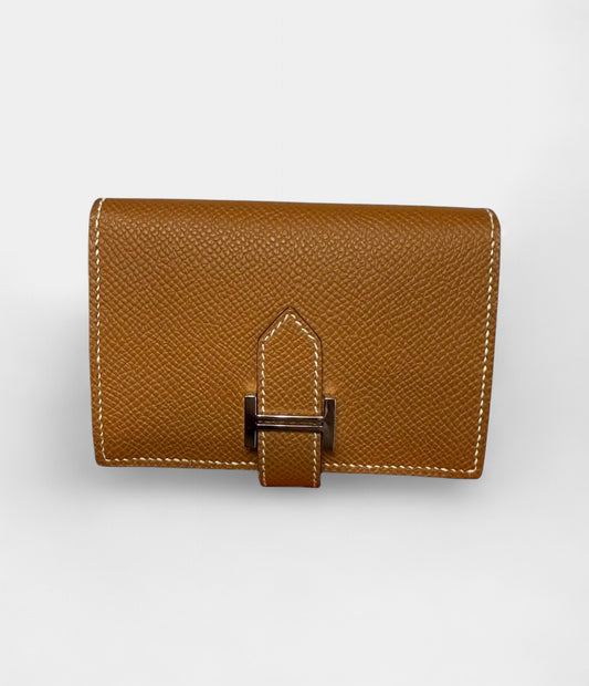Hermès Béarn Leather Wallet in Gold Iconic Warmth Timeless Silhouette