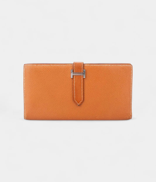 Hermès Béarn Wallet in Brown Leather Timeless Statement