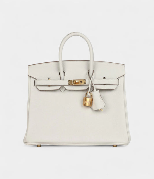 Hermès Birkin 25 Gris Pale Togo Gold Hardware