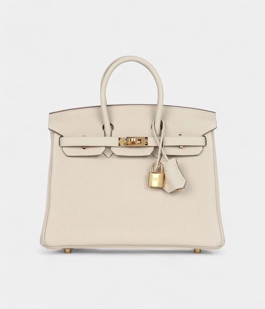 Hermès Birkin 25 Himalaya Niloticus Crocodile Palladium Hardware
