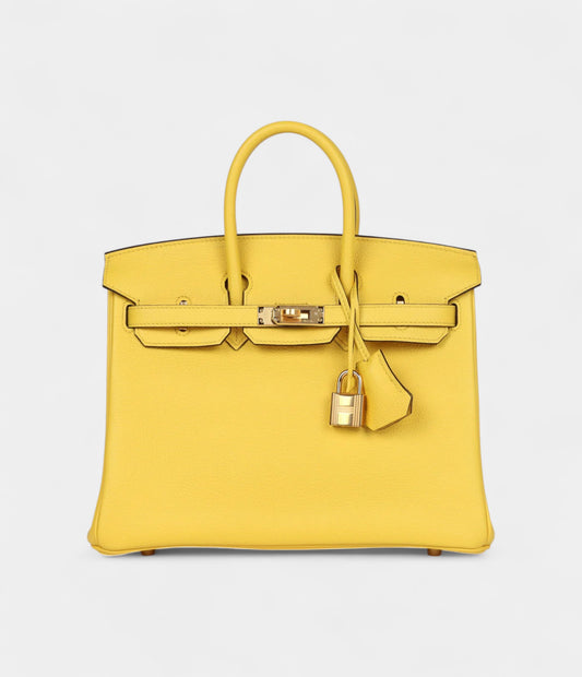 Hermès Birkin 25 Jaune de Naples Togo Gold Hardware