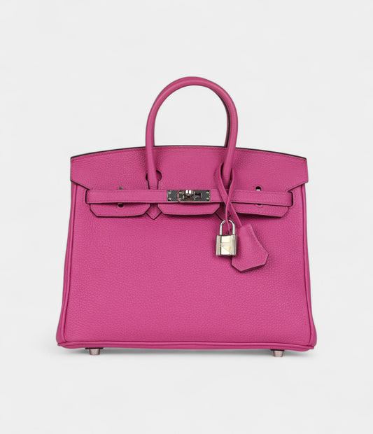 Hermès Birkin 25 Rose Pourpre Togo Palladium Hardware