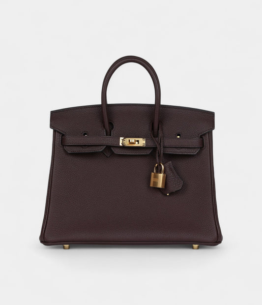 Hermès Birkin 25 Rouge Sellier Togo Gold Hardware