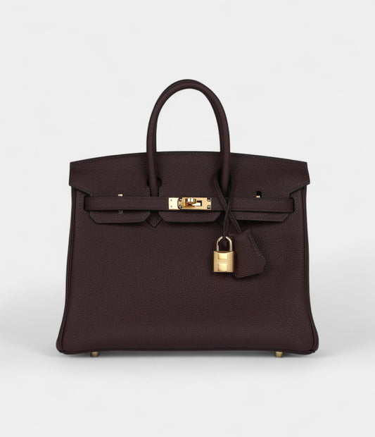 Hermès Birkin 25 Rouge Sellier Togo Gold Hardware