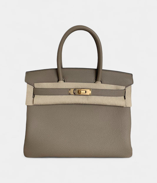 Hermès Birkin 30 Beige Leather Handbag A Timeless Icon of Luxury