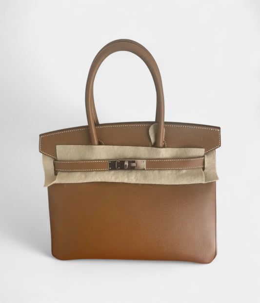 Hermès Birkin 30 Camel Leather Handbag A Timeless Icon of Luxury