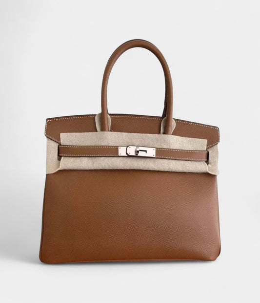 Hermès Birkin 30 Camel Leather Handbag A Timeless Icon of Luxury