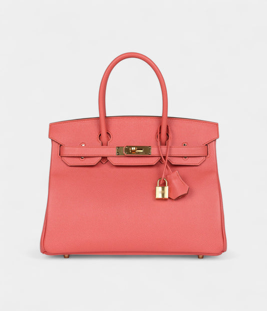 Hermès Birkin 30 Flamingo Epsom Gold Hardware