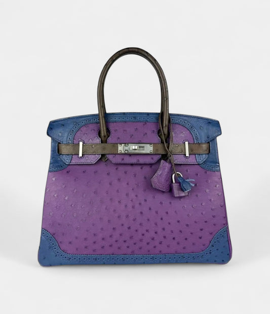 Hermès Birkin 30 Ostrich Handbag Exotic Elegance in a Coveted Classic