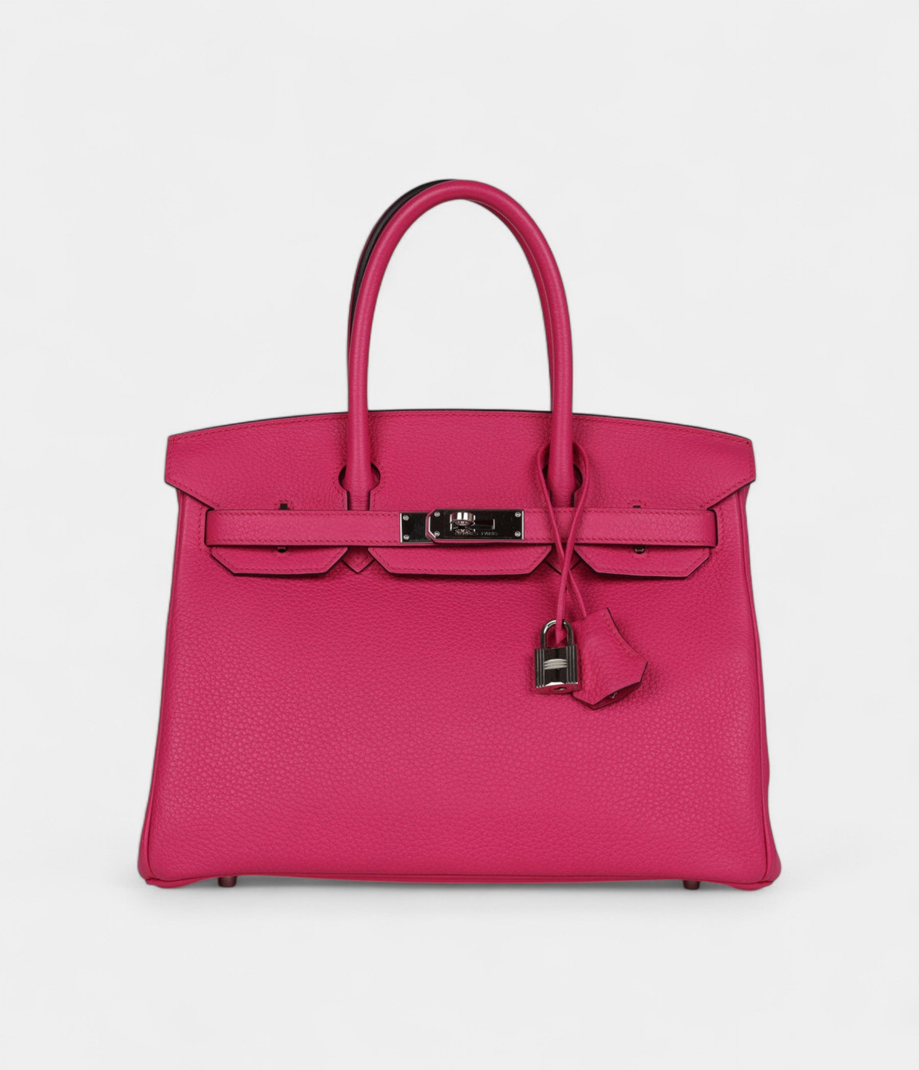 Hermès Birkin 30 Rose Shocking Clemence Palladium Hardware