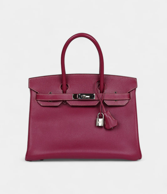 Hermès Birkin 30 Tosca Candy Epsom Palladium Hardware