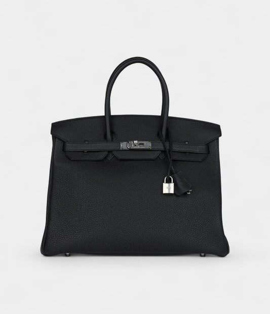 Hermès Birkin 35 Black Togo Palladium Hardware