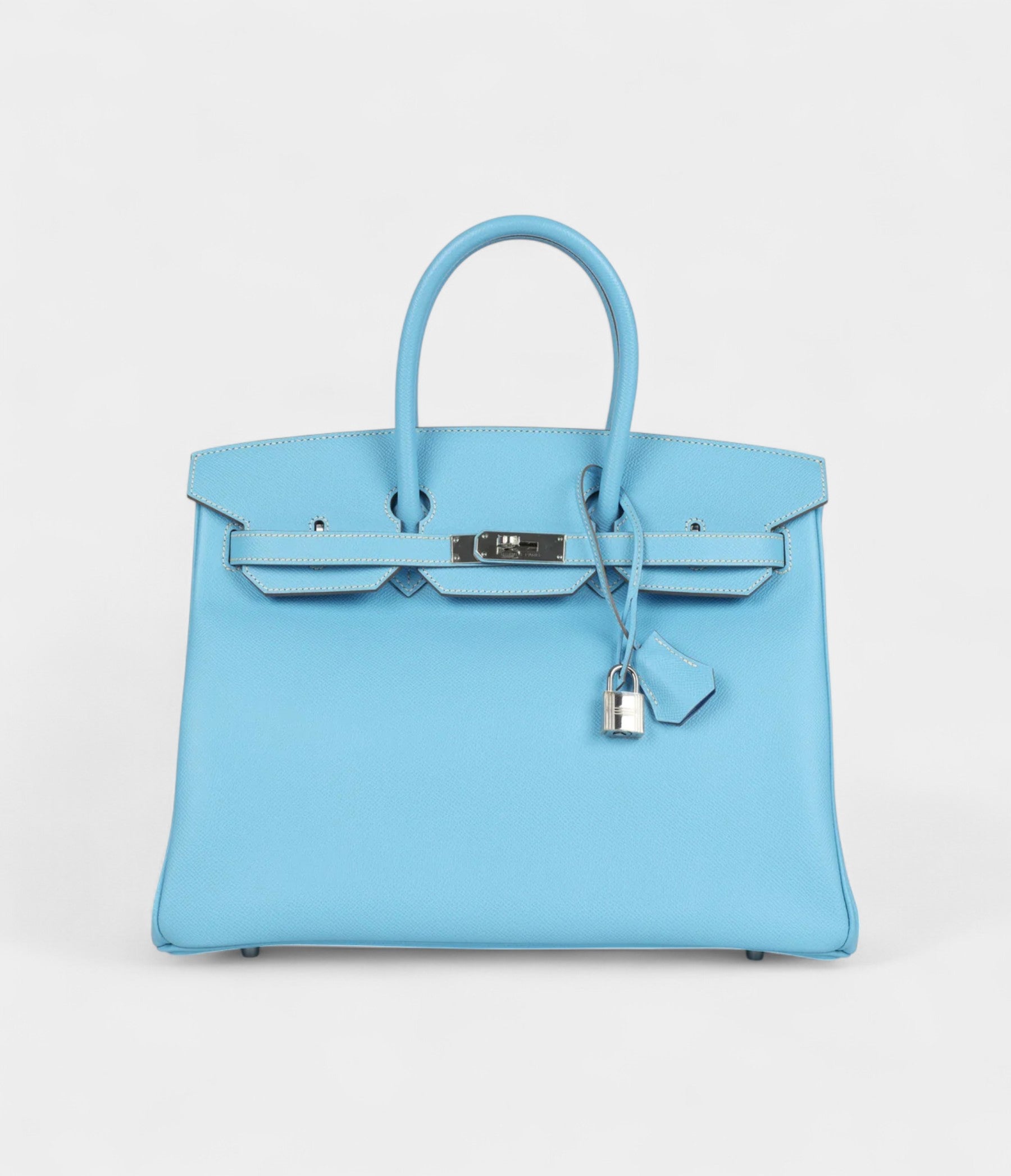 Hermès Birkin 35 Bleu Celeste Candy Epsom Palladium Hardware